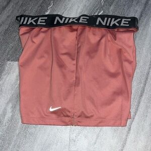 Nike drawstring Dri Fit running shorts Large 5’ inseam pink